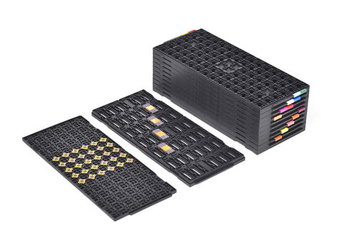 열 안정성 및 고정밀 자동화를 위한 엔지니어링 JEDEC 매트릭스 트레이