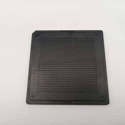주문 웨이퍼 다이는 극소 IC 칩을 위한 4 인치당 ESD 와플 팩 트레이를 검게합니다 online manufacture