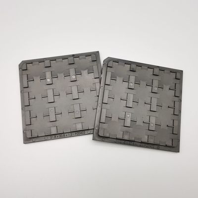 좋은 가격 검은 플라스틱 와플 팩 트레이 정전기방전 12PCS 고온 트레이 온라인으로